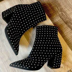 Black Studded booties
